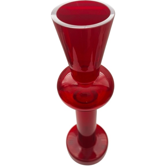 Ritzenhoff SEIGER DESIGN Red Bubble base Vase - Picture 2 of 6